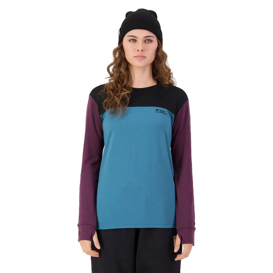 Yotei Merino Long Sleeve - Jasper/Fig/Black