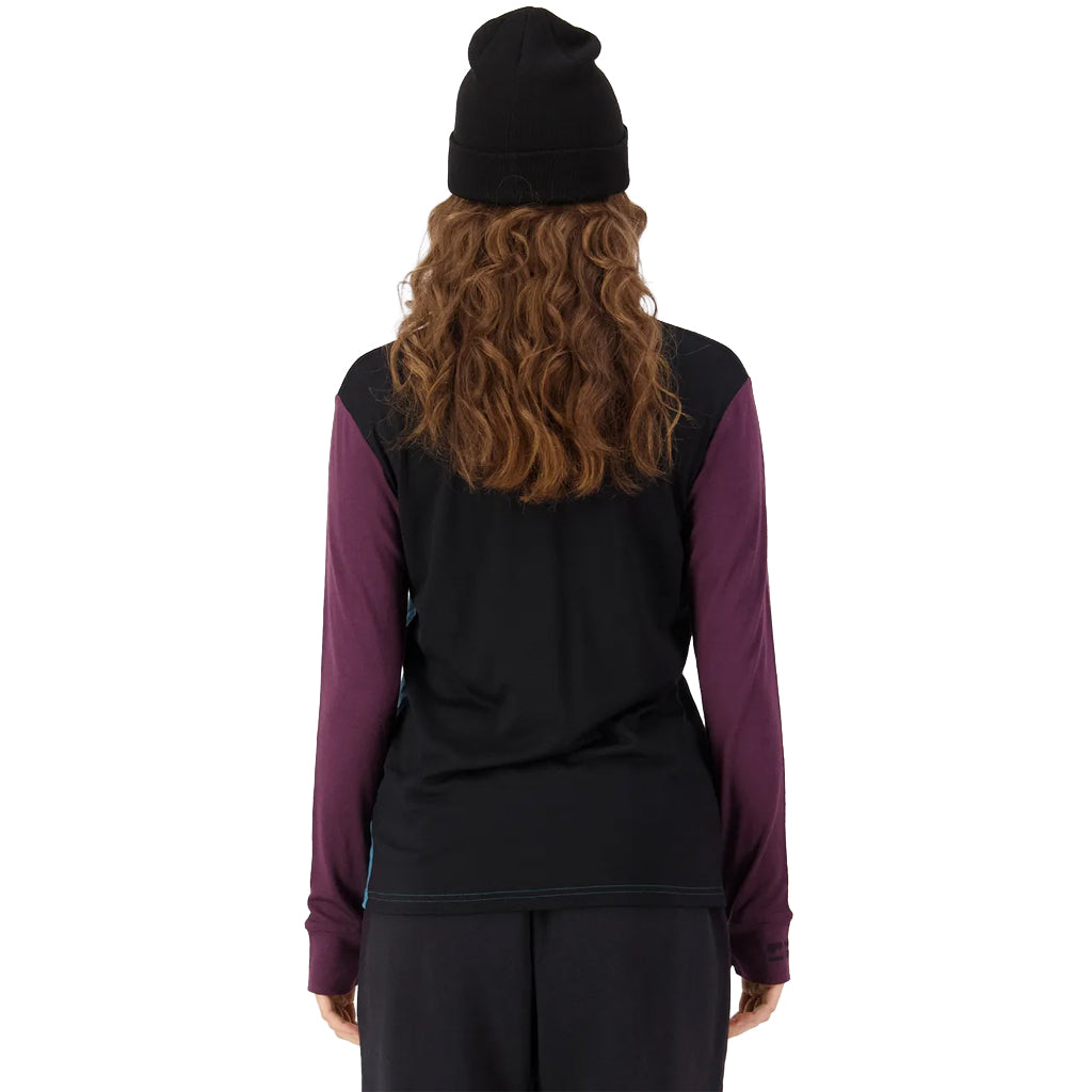 Yotei Merino Long Sleeve - Jasper/Fig/Black