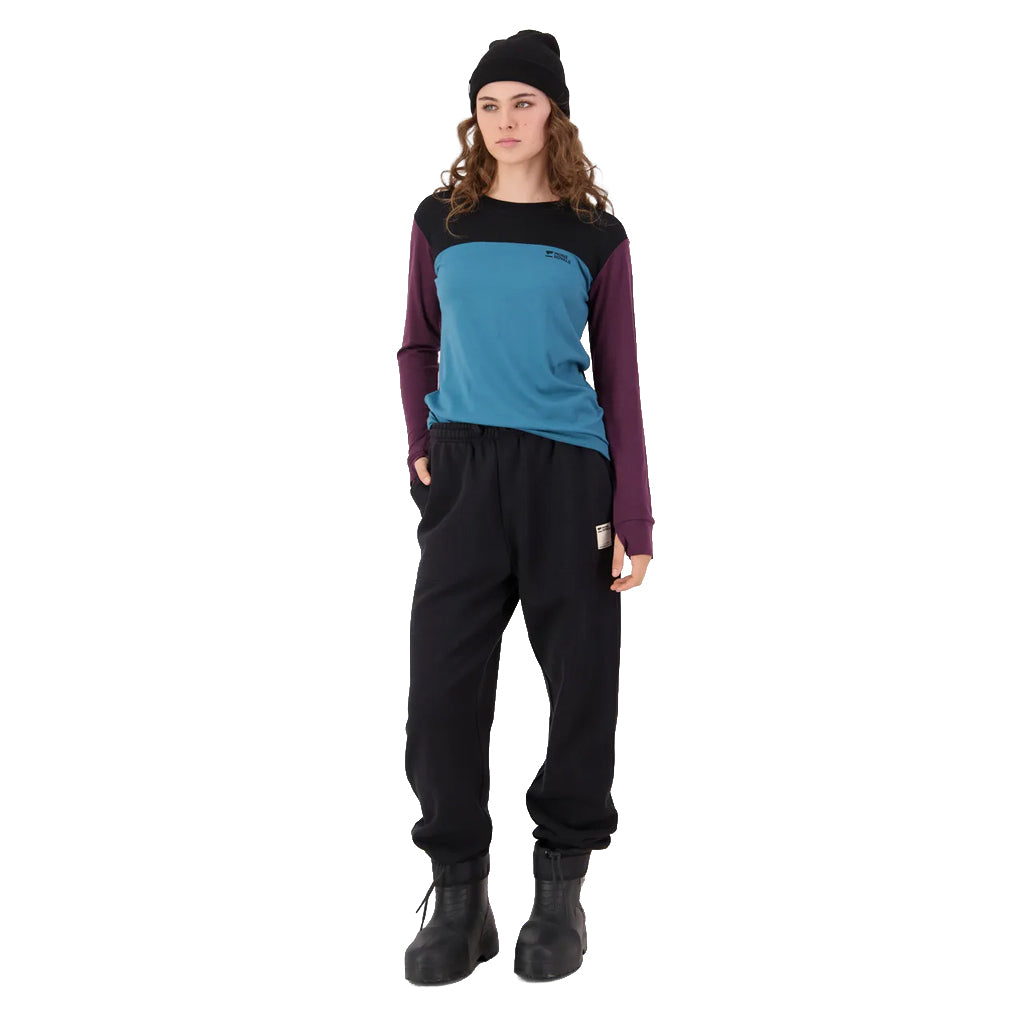 Yotei Merino Long Sleeve - Jasper/Fig/Black