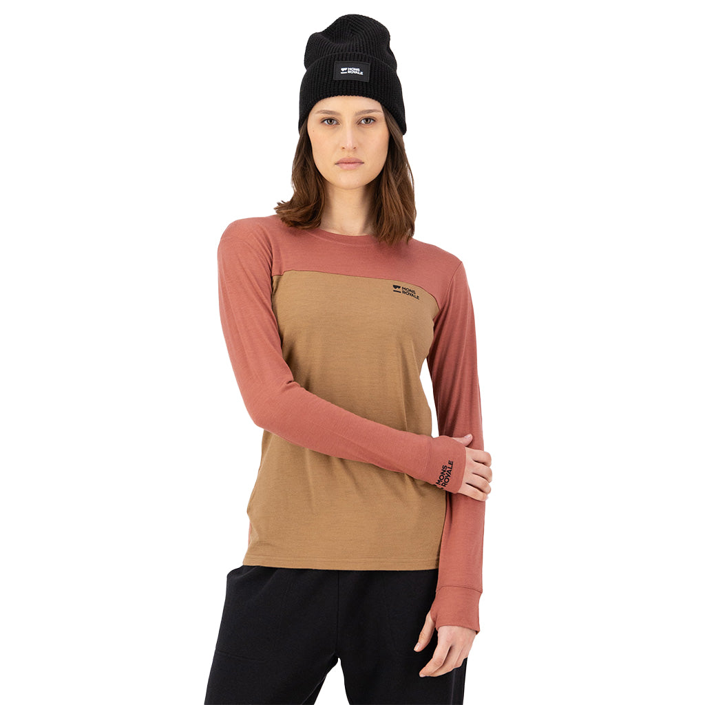 Yotei Merino Long Sleeve - Canyon Rose / Toffee
