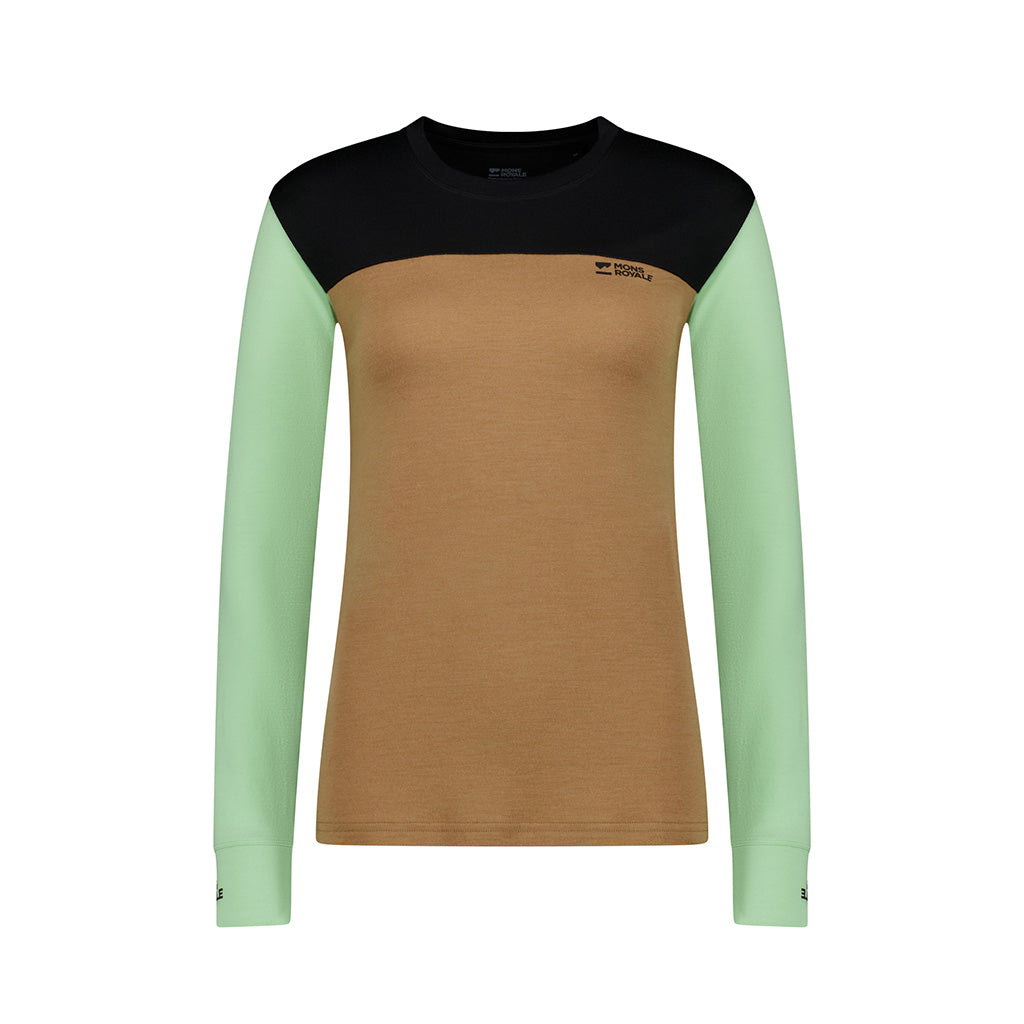 Yotei Merino Long Sleeve - Matcha / Toffee / Black