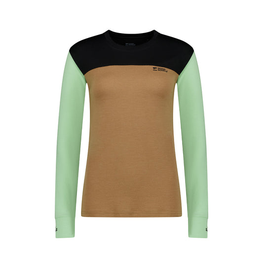 Yotei Merino Long Sleeve - Matcha / Toffee / Black