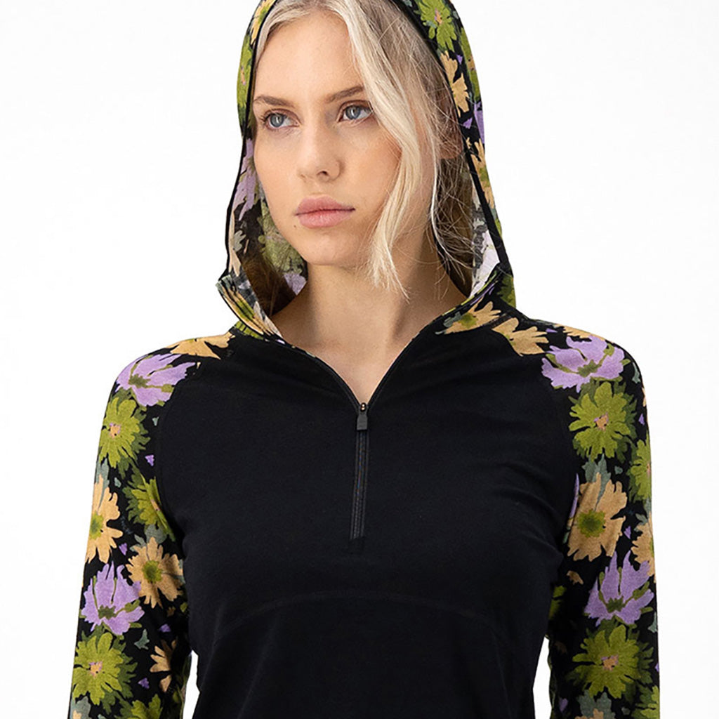 Bella Tech Hood Alpine Bloom / Black