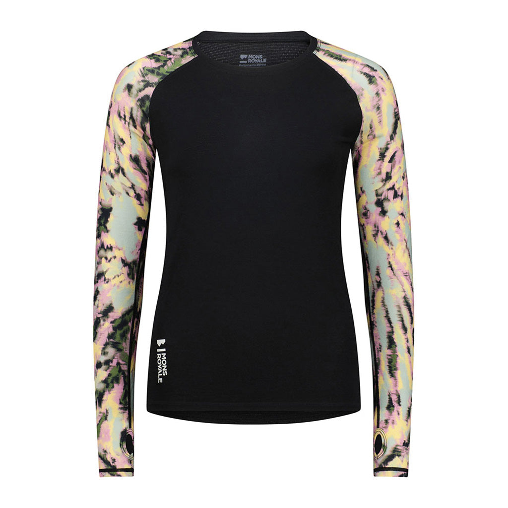 Womens Bella Merino Long Sleeve Rad Things / Black