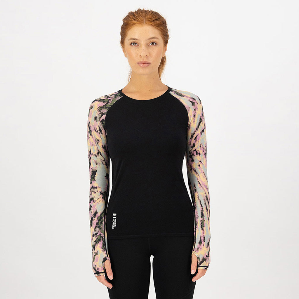 Womens Bella Merino Long Sleeve Rad Things / Black