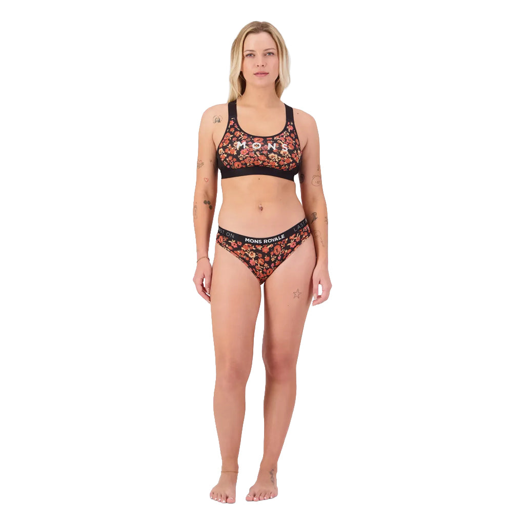 Stella Merino X-Back Bra - Ditzy Camo/Black