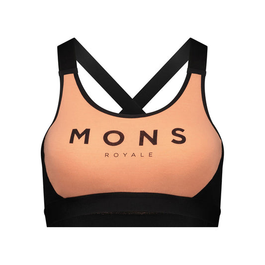 Womens Stella Merino X-Back Bra Punch / Black