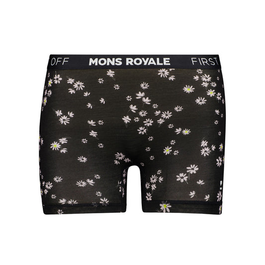 Hannah Merino Hot Pants - Black Daisy