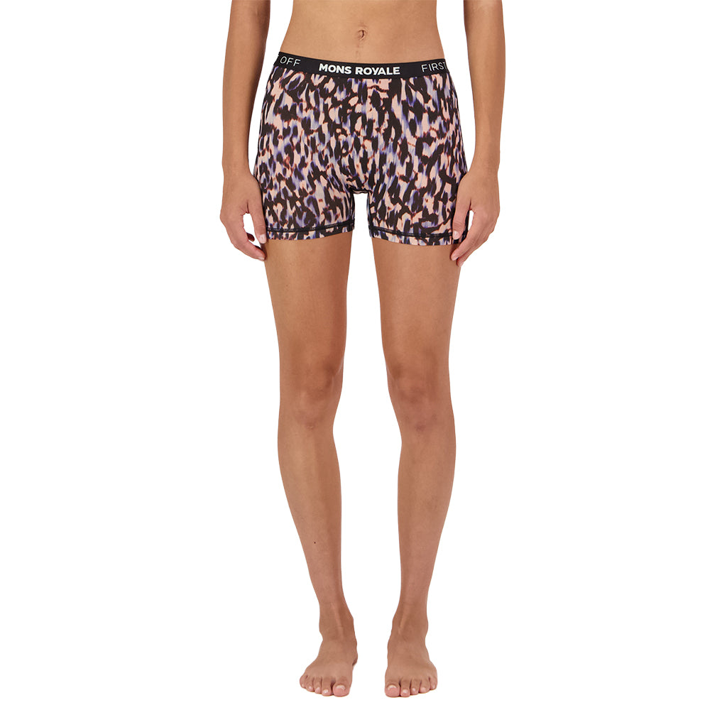 Hannah Merino Hot Pants - Rock Leopard