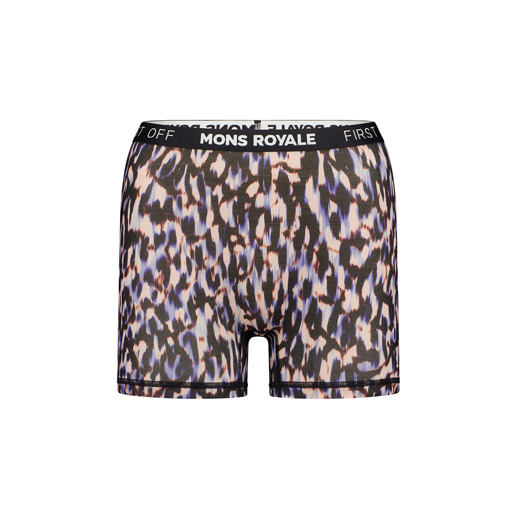Hannah Merino Hot Pants - Rock Leopard