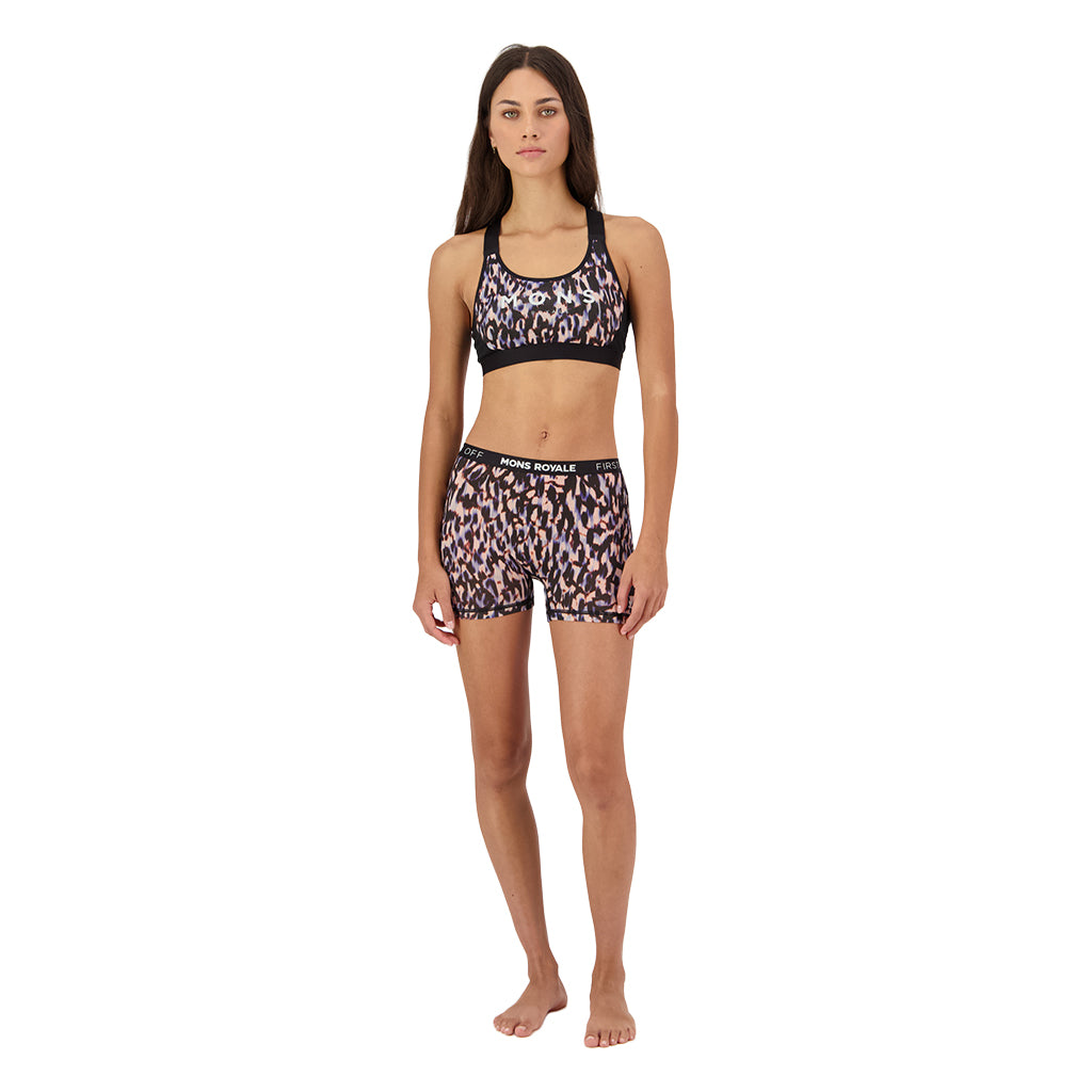 Hannah Merino Hot Pants - Rock Leopard