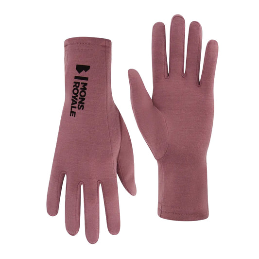 Olympus Merino Glove Liners - Sierra Pink