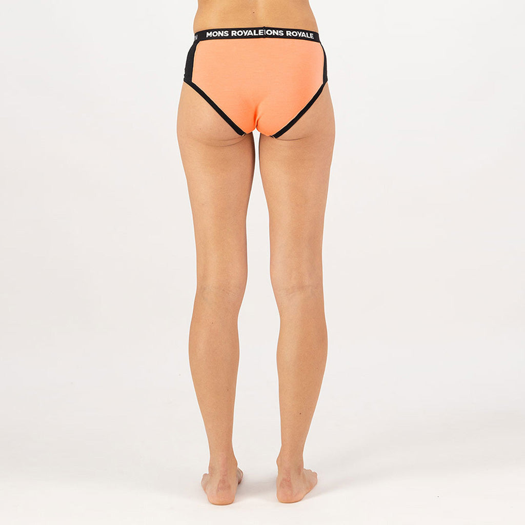 Womens Sylvia Merino Boyleg Punch / Black
