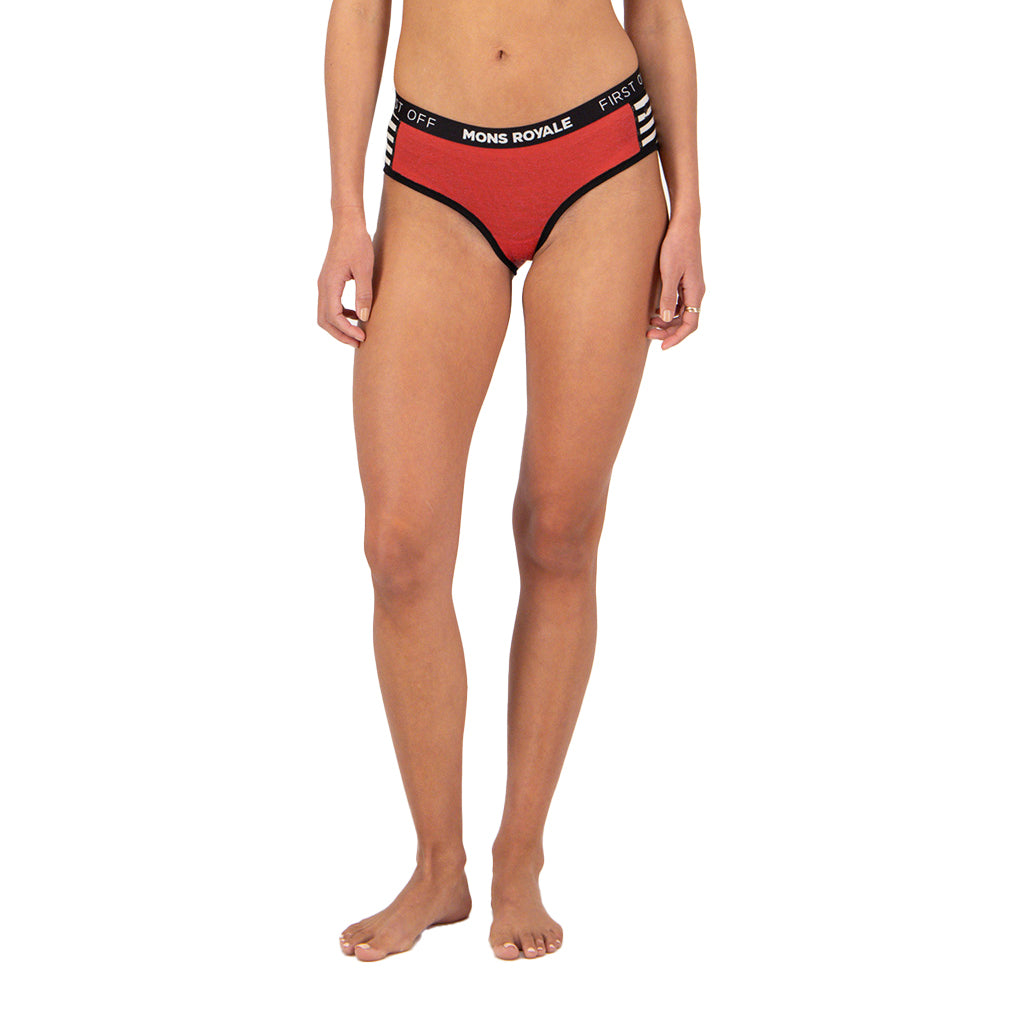 Sylvia Merino Boyleg - Cranberry / MR Stripe