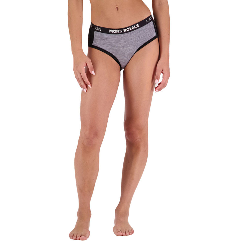 Sylvia Merino Boyleg - Grey Heather/Black