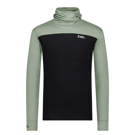 Yotei Merino Powder Hood Long Sleeve - Willow / Bl