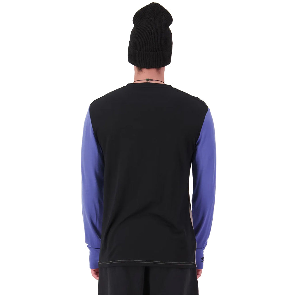 Yotei Merino Long Sleeve - Cinder/Blue Dusk/Black