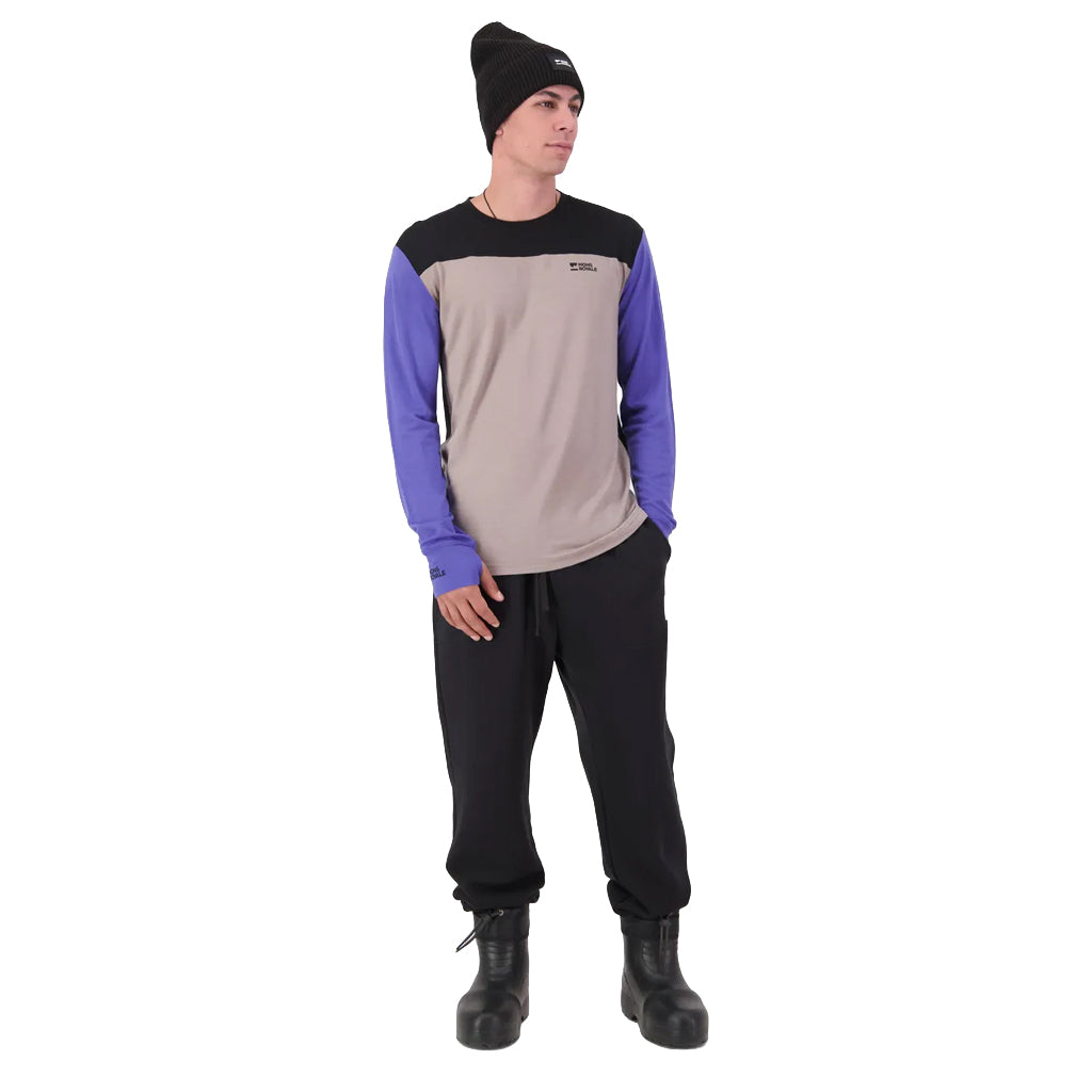 Yotei Merino Long Sleeve - Cinder/Blue Dusk/Black