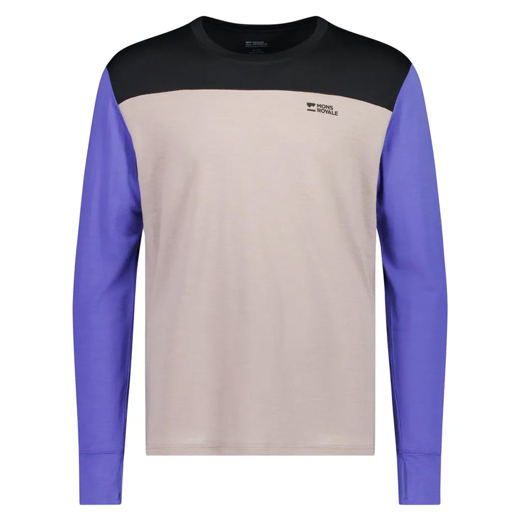 Yotei Merino Long Sleeve - Cinder/Blue Dusk/Black