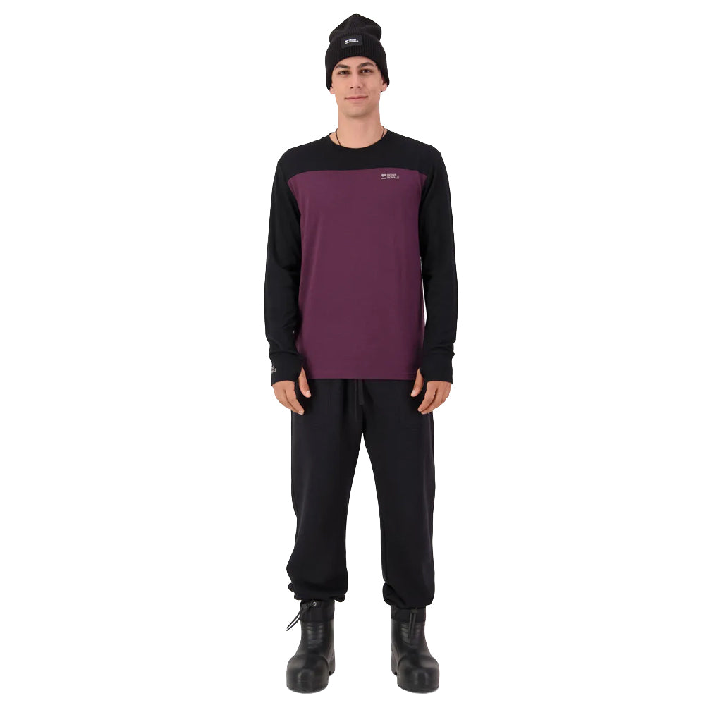 Yotei Merino Long Sleeve - Fig/Black