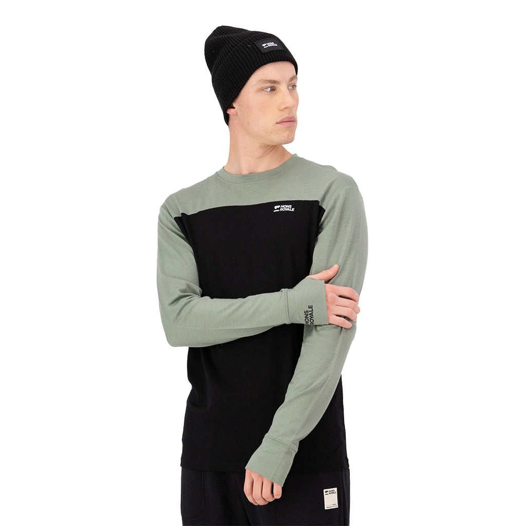 Yotei Merino Long Sleeve - Willow / Black