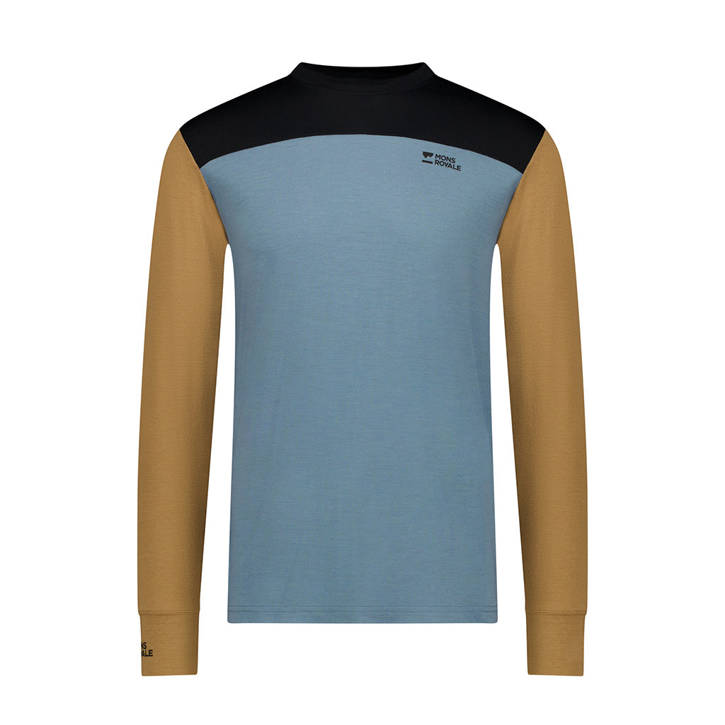 Yotei Merino Long Sleeve - Goblin Blue / Toffee /