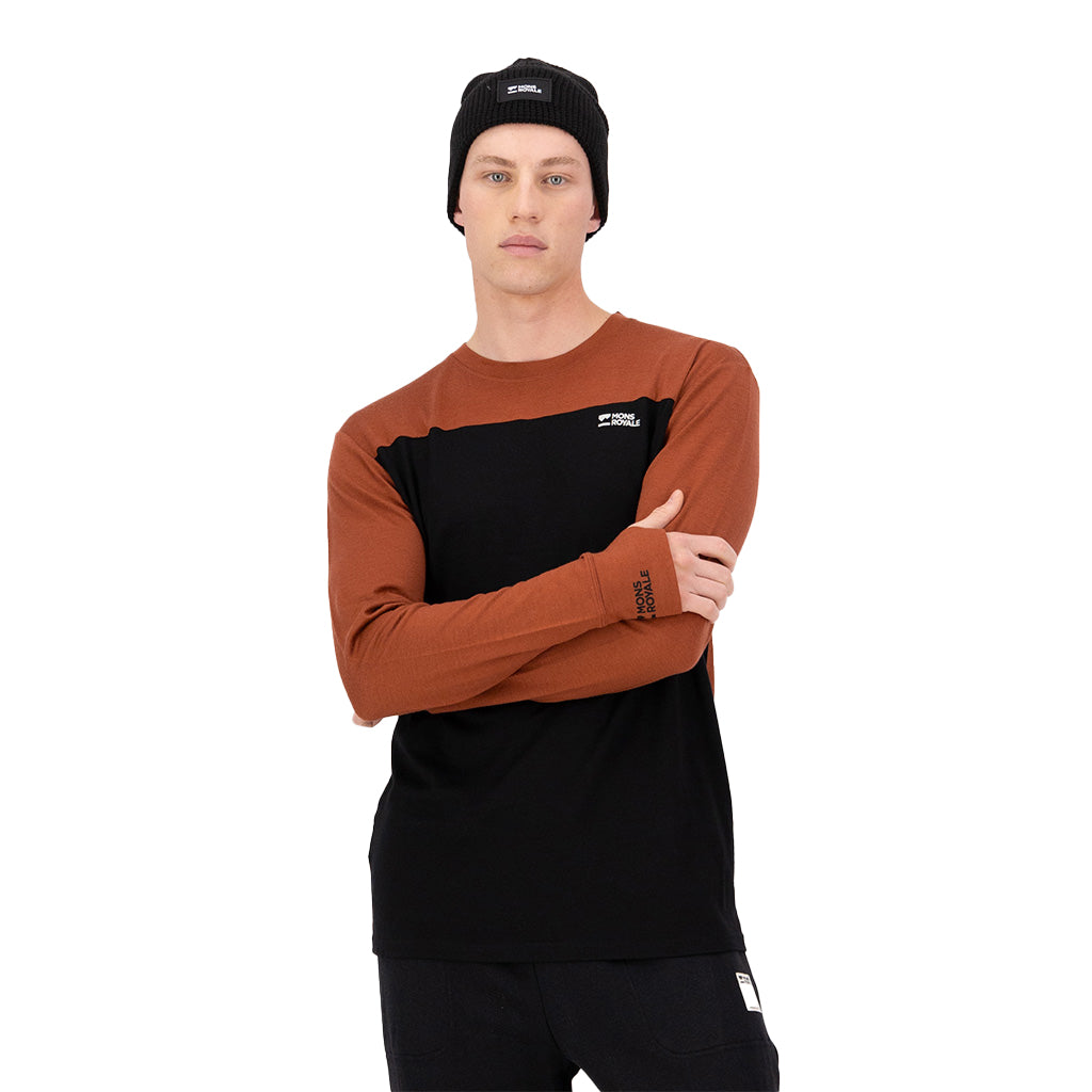 Yotei Merino Long Sleeve - Sienna / Black
