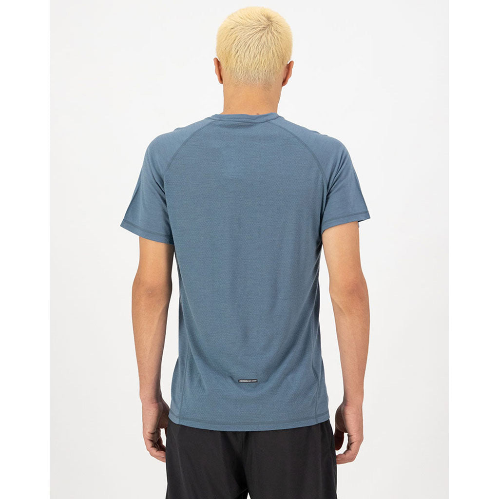 Mens Temple Merino T-Shirt Goblin Blue
