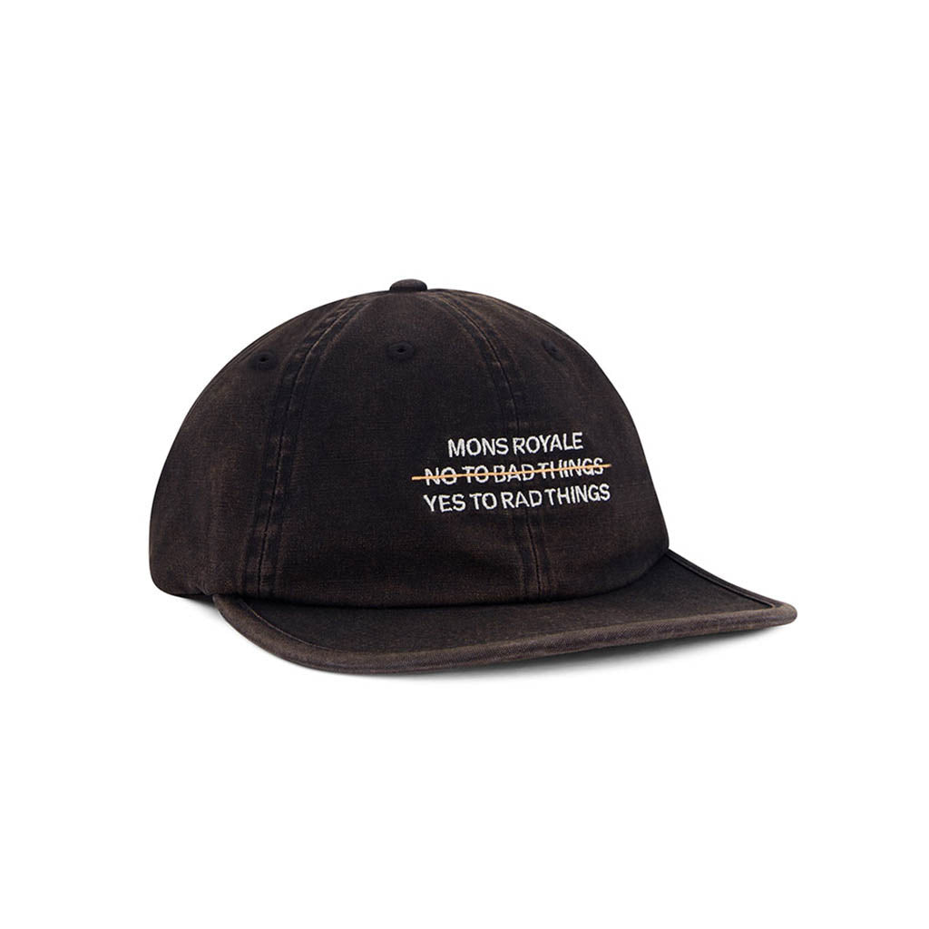 Unisex Roam 6 Panel Cap Black