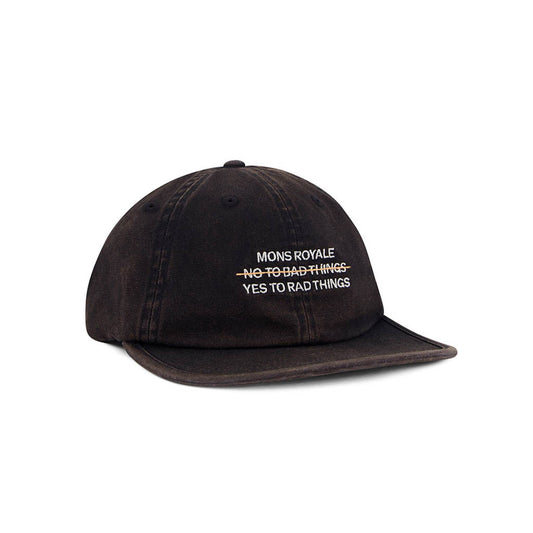 Unisex Roam 6 Panel Cap Black