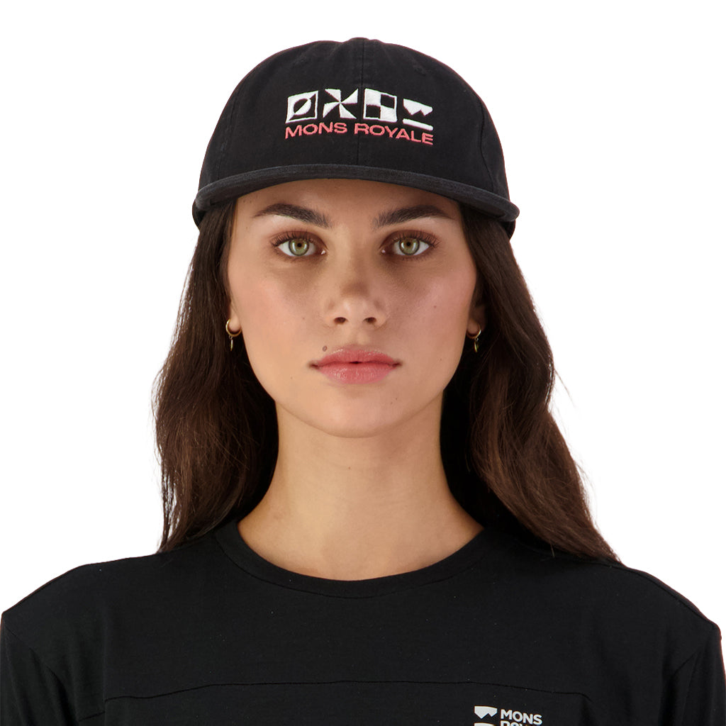 Roam 6 Panel Cap - Vintage Black