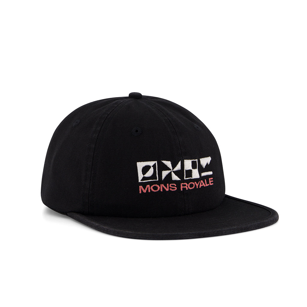 Roam 6 Panel Cap - Vintage Black