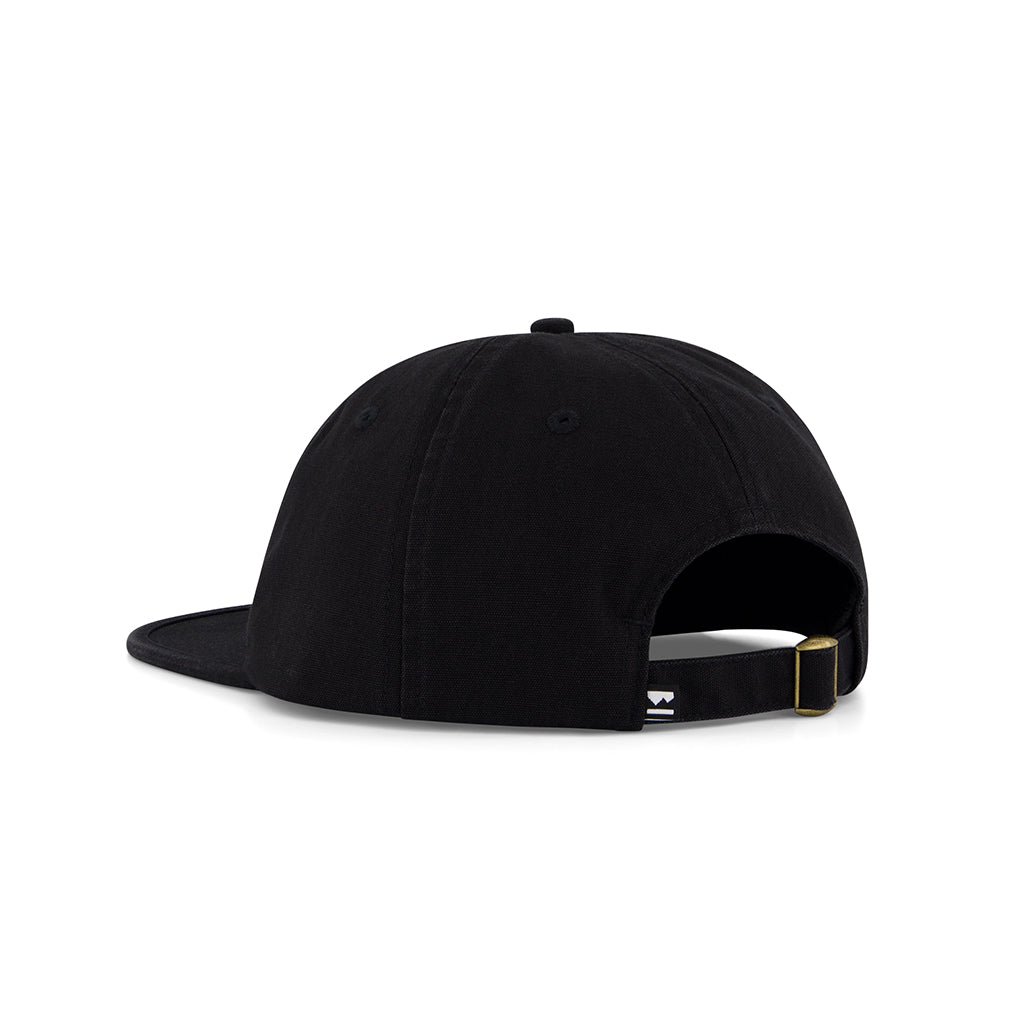Roam 6 Panel Cap - Vintage Black