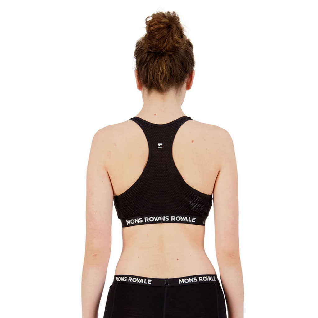 Sierra Merino Sports Bra - Black