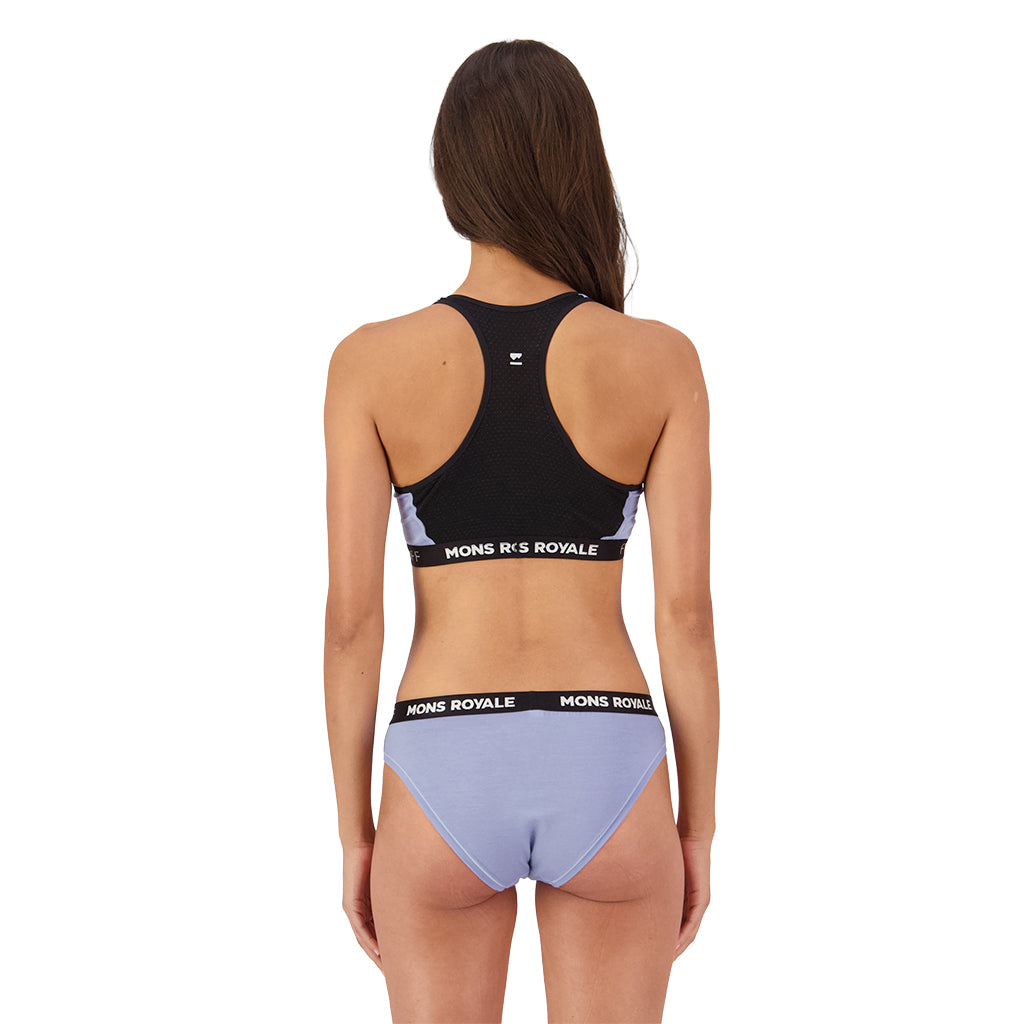 Sierra Merino Sports Bra - Skyline/Black