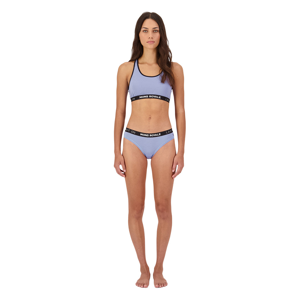 Sierra Merino Sports Bra - Skyline/Black