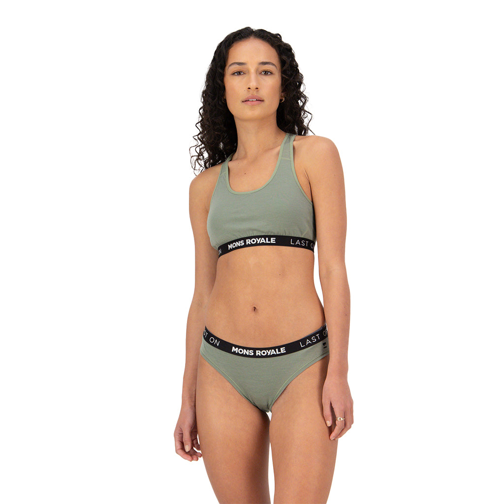 Sierra Merino Sports Bra - Willow