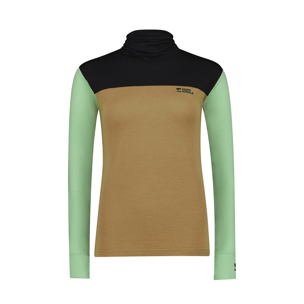 Yotei Merino High Neck Long Sleeve - Matcha / Toff
