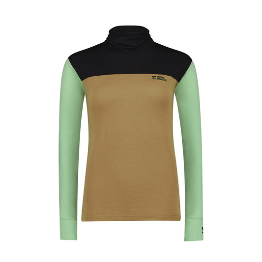 Yotei Merino High Neck Long Sleeve - Matcha / Toff