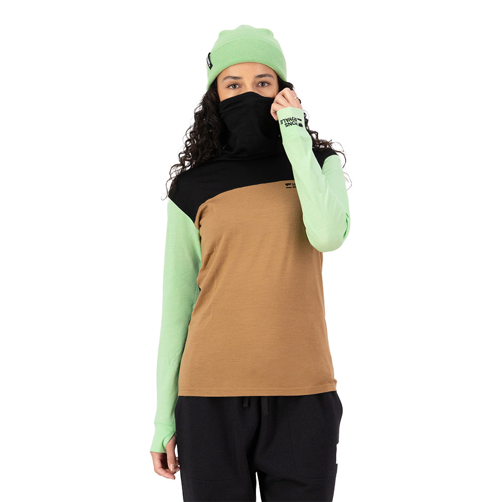 Yotei Merino High Neck Long Sleeve - Matcha / Toff
