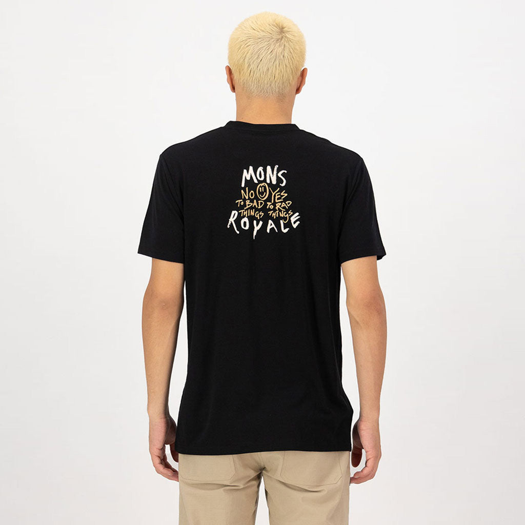 Mens Icon Merino Classic T-Shirt Black