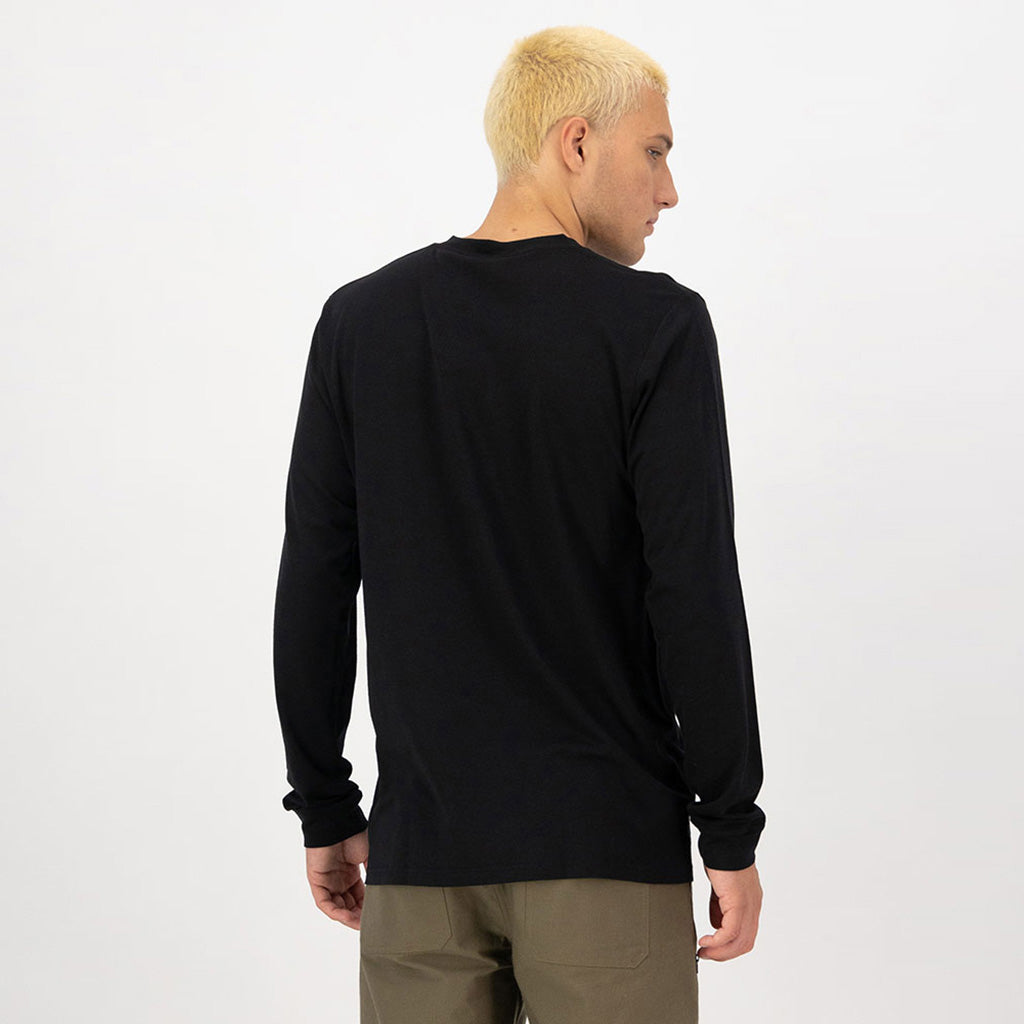 Mens Icon Merino Classic Long Sleeve Black