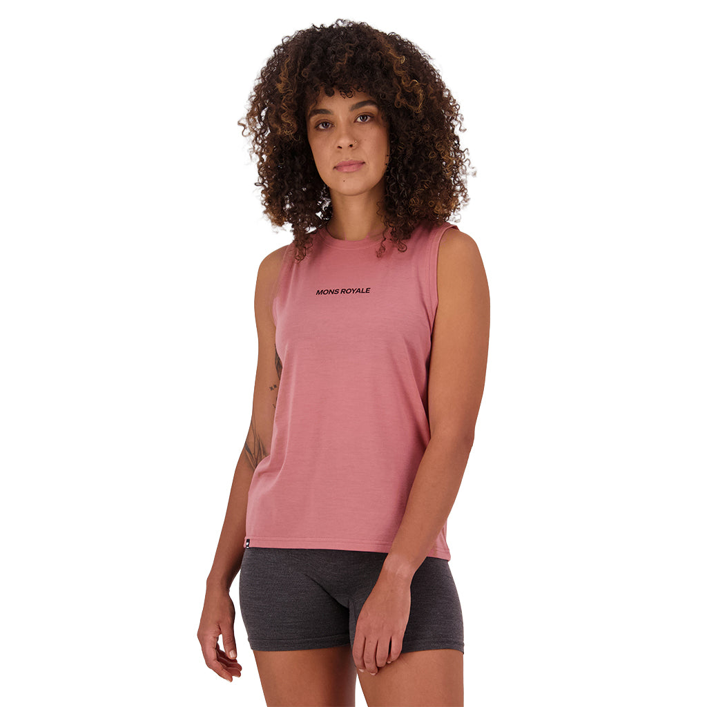 Icon Merino Tank - Canyon Rose