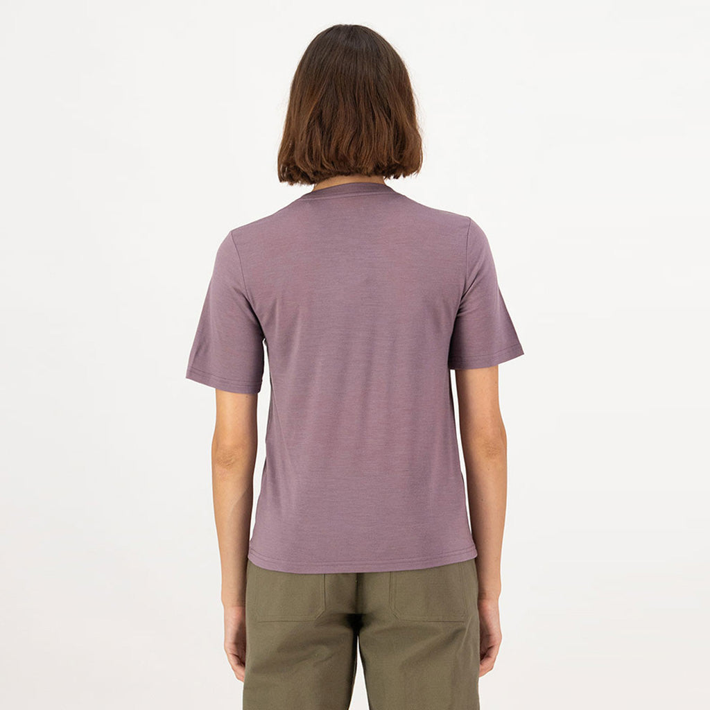 Womens Icon Merino T-Shirt Mauve