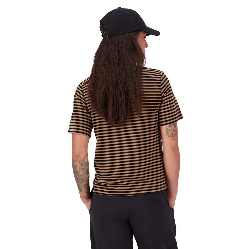Icon Merino T-Shirt - MR Stripe Toffee