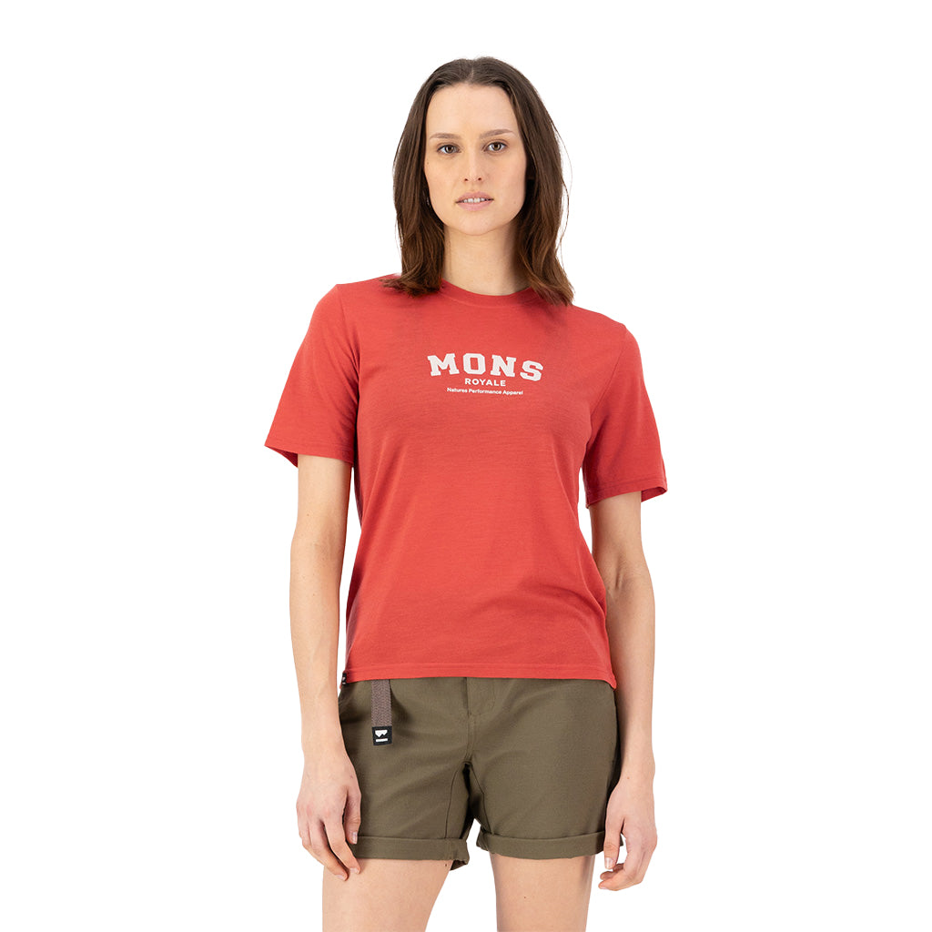 Icon Merino T-Shirt - Cranberry