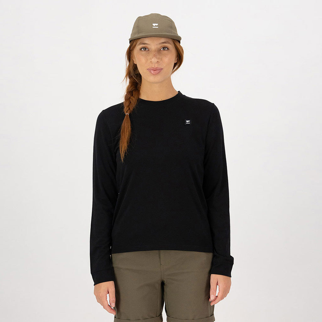 Womens Icon Merino Long Sleeve Black