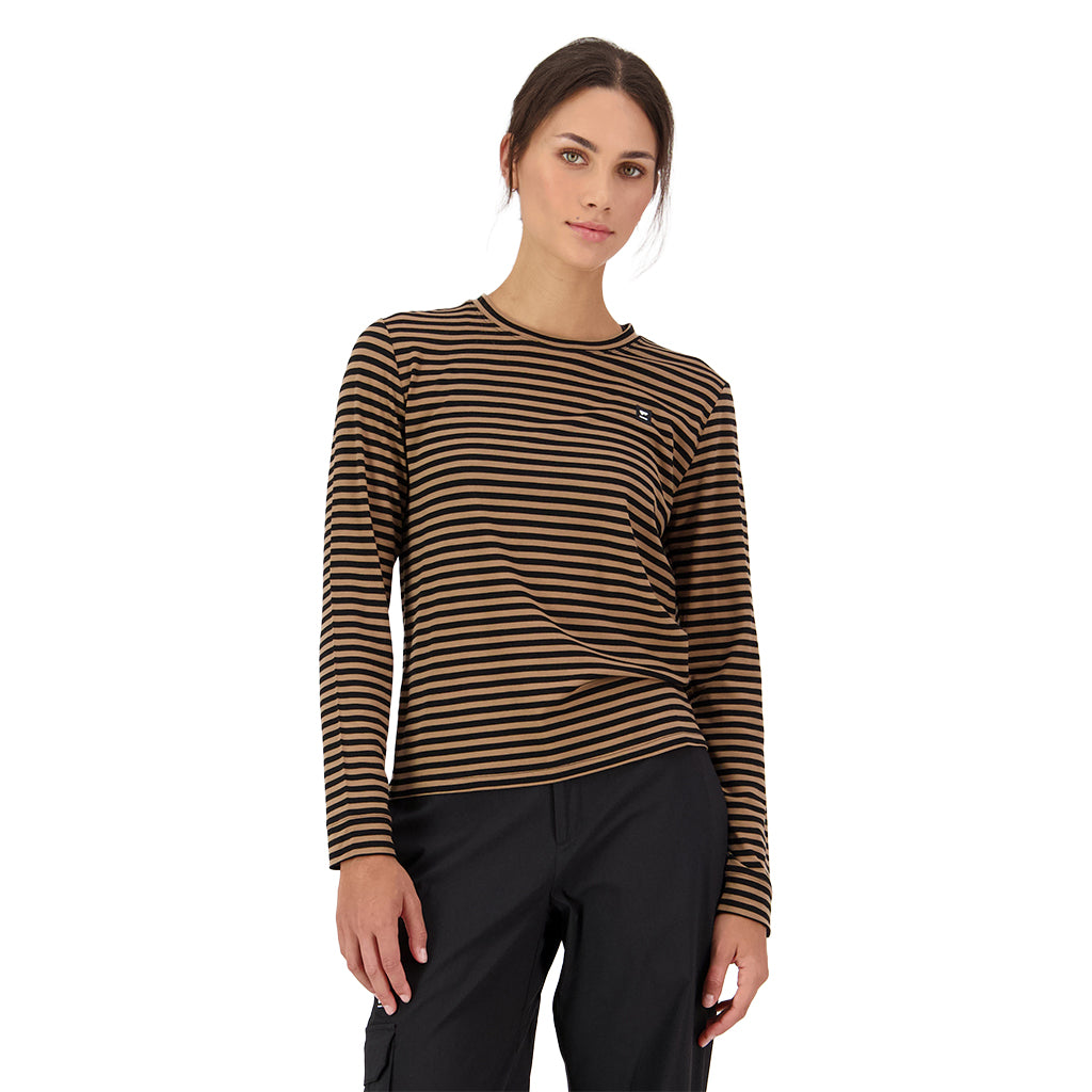 Icon Merino Long Sleeve - MR Stripe Toffee