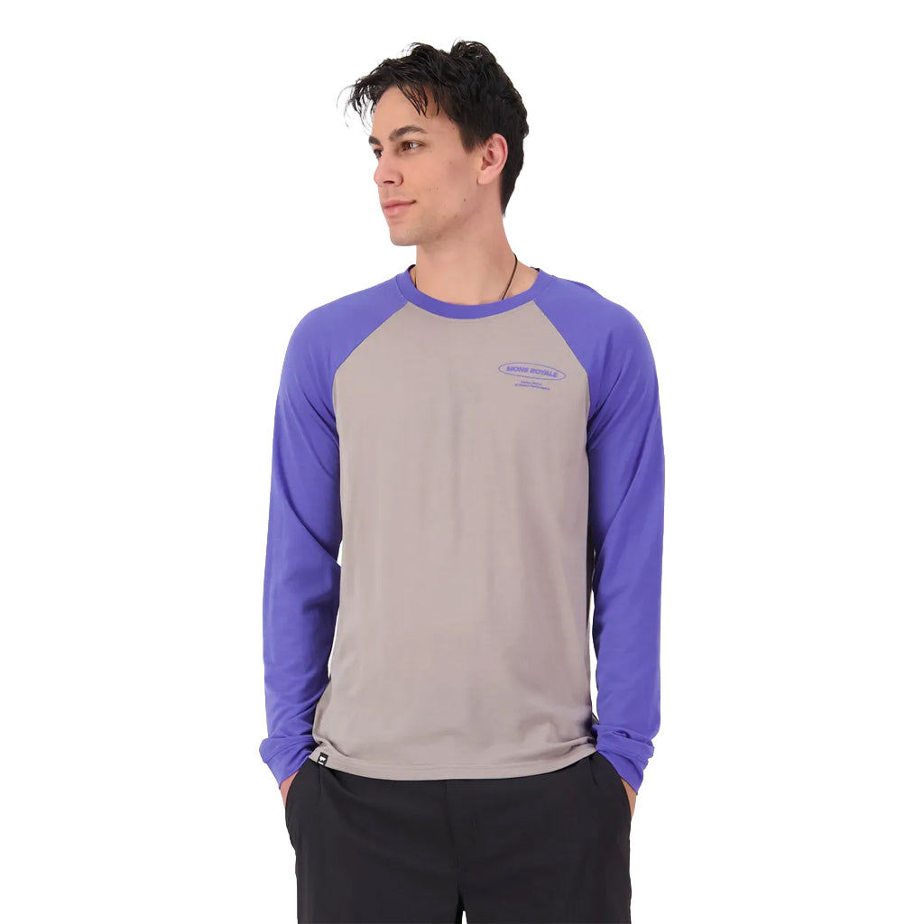 Icon Merino Raglan Long Sleeve - Blue Dusk/Cinder