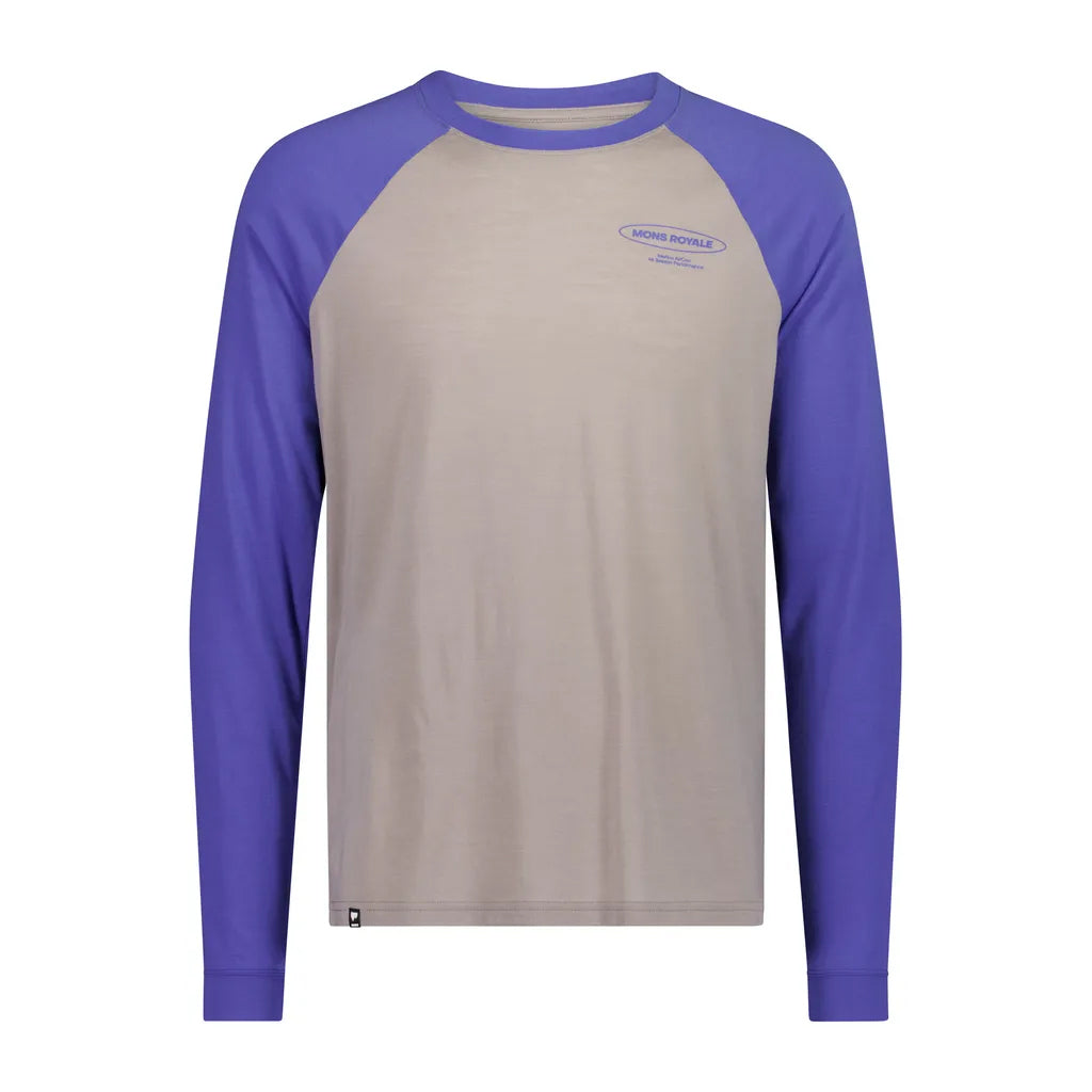 Icon Merino Raglan Long Sleeve - Blue Dusk/Cinder